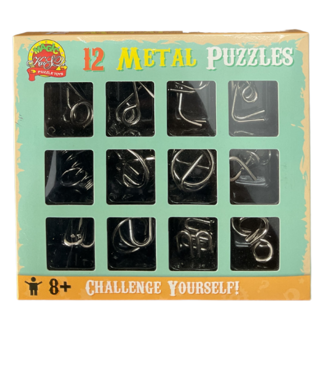 12 Metal Challege Puzzles