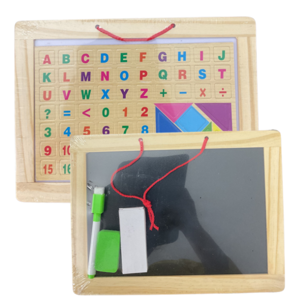 Multipurpose Magnetic and Chalk Board with marker small