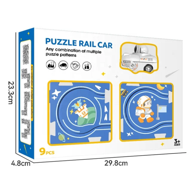 Puzzle Rail Car Track