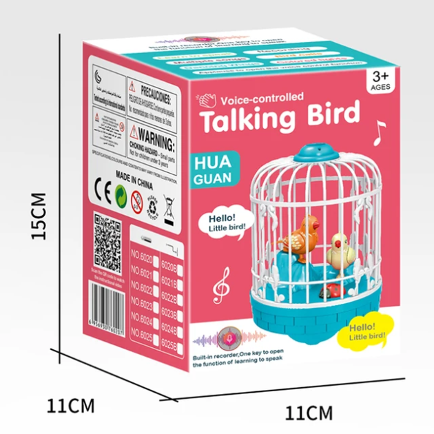 Talking Bird in Bird Cage