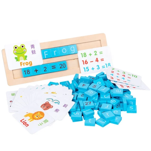 Wooden Alphanumeric Teaching aid game