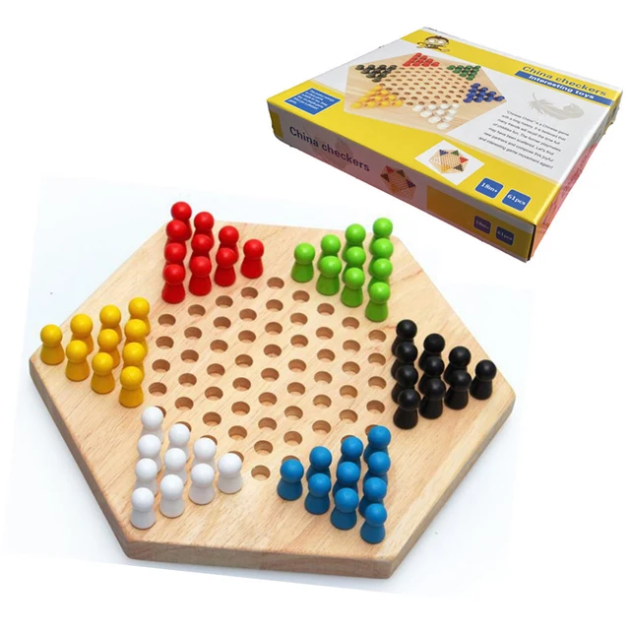 Wooden China Checkers Game