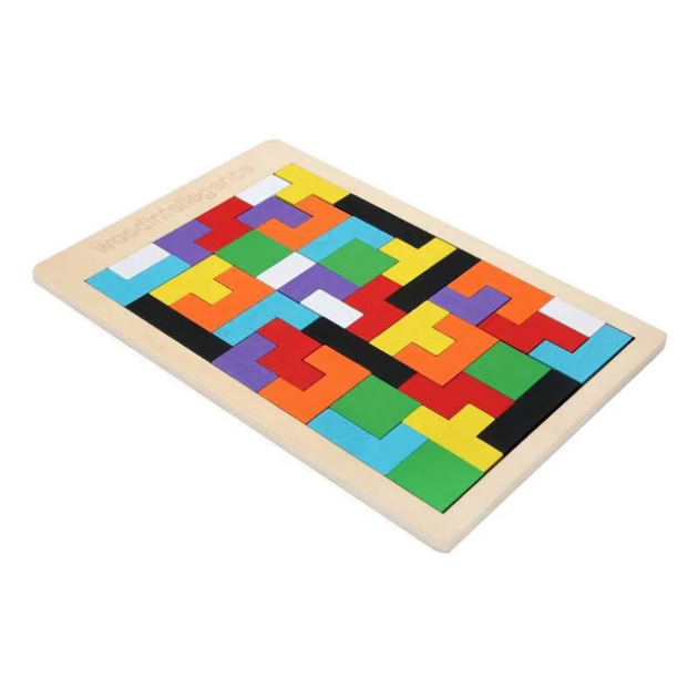 Wooden Tetris Russian Puzzle