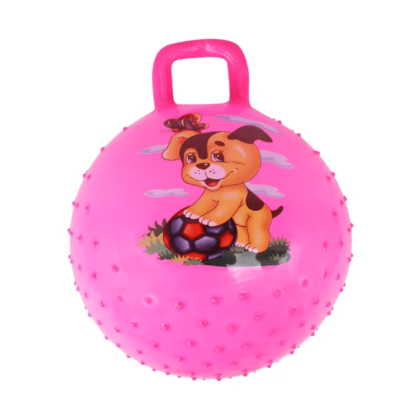 Hop ball with handle