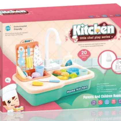 Kitchen Little Chef Play Game with water Sink