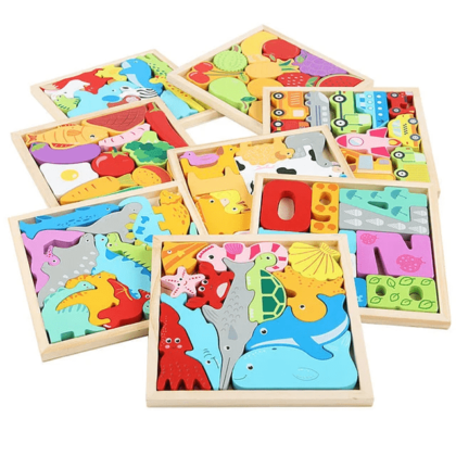 Wooden Blocks Puzzle Square