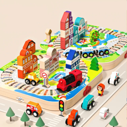 Wooden Boxed City Blocks