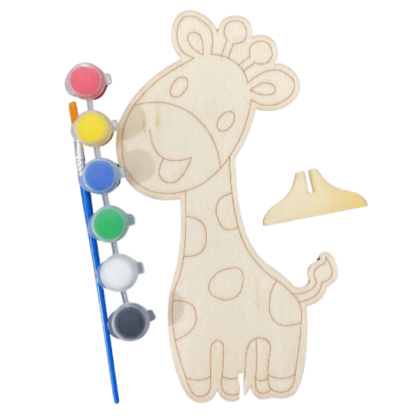 Wooden Craft Kit with Paint and Brush