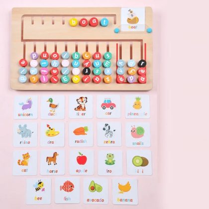 Wooden Montessori Spelling Board