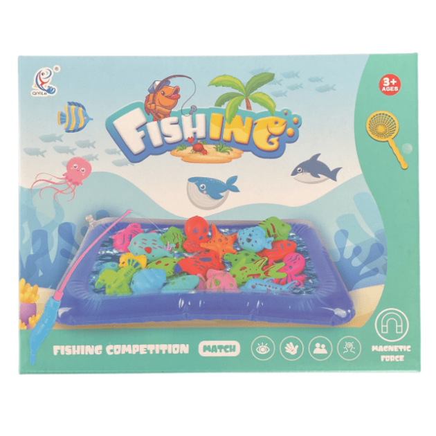 Air Bag Water Fishing Game with Fishing Net